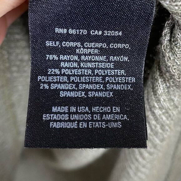 Maeve by Anthropologie Grey Ribbed Wide Sleeve Cowl Neck Sweater - Picture 6 of 6